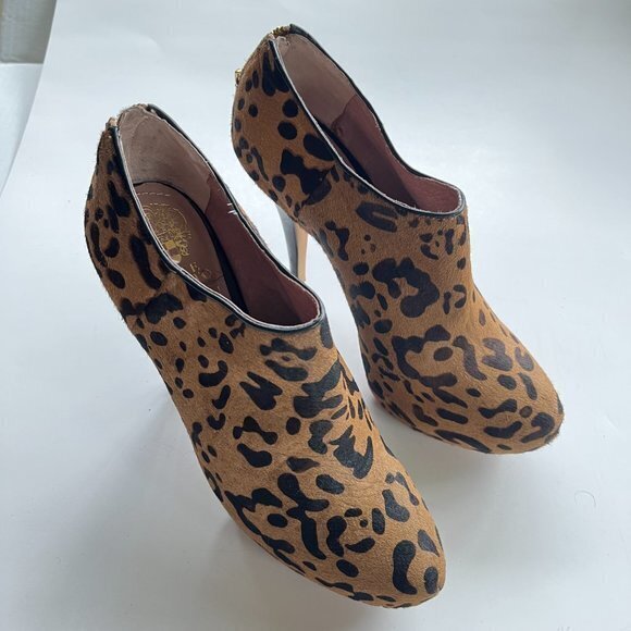 Vince Camuto Brown Jerrell Leopard Platform Boots/ - Picture 7 of 10